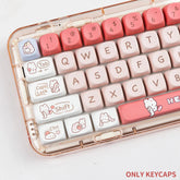 140-Key SOA Profile Shopping Rabbit Theme Keycap Set